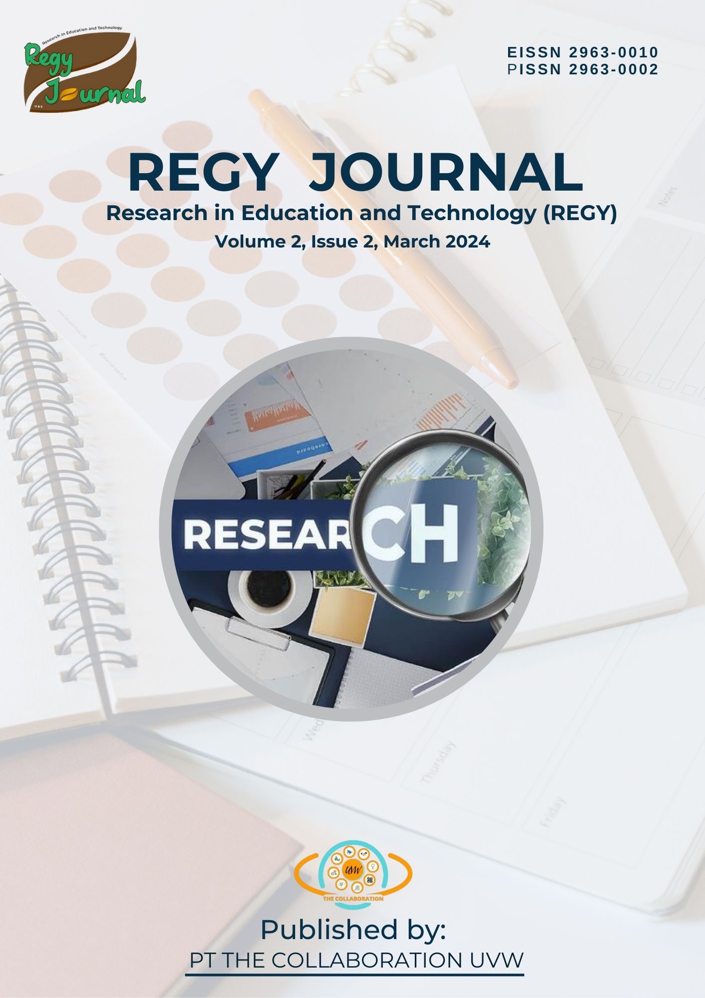 					View Vol. 2 No. 2 (2024): Research in Education and Technology (REGY)
				